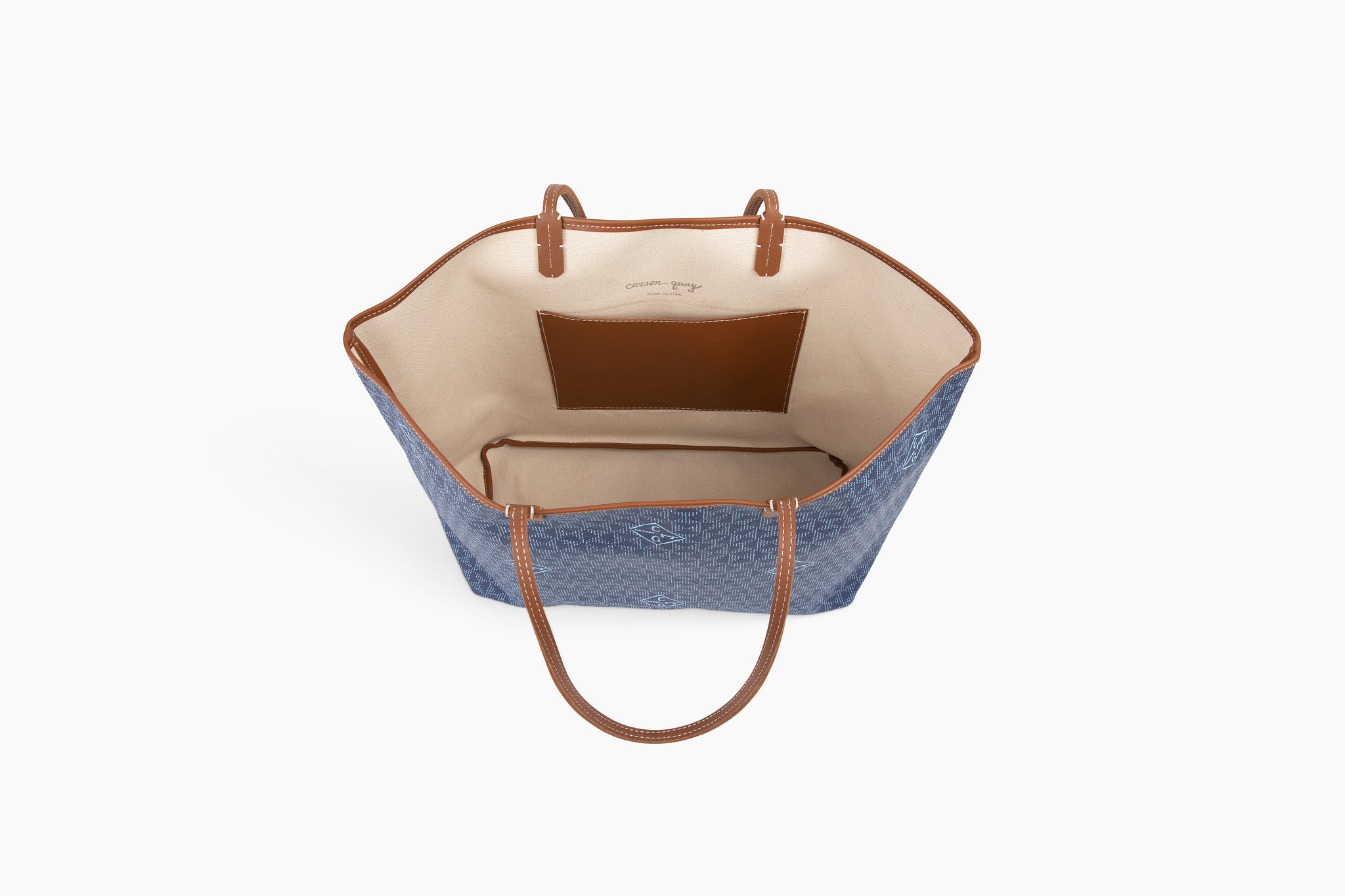 LP Tote in Bagru Indigo