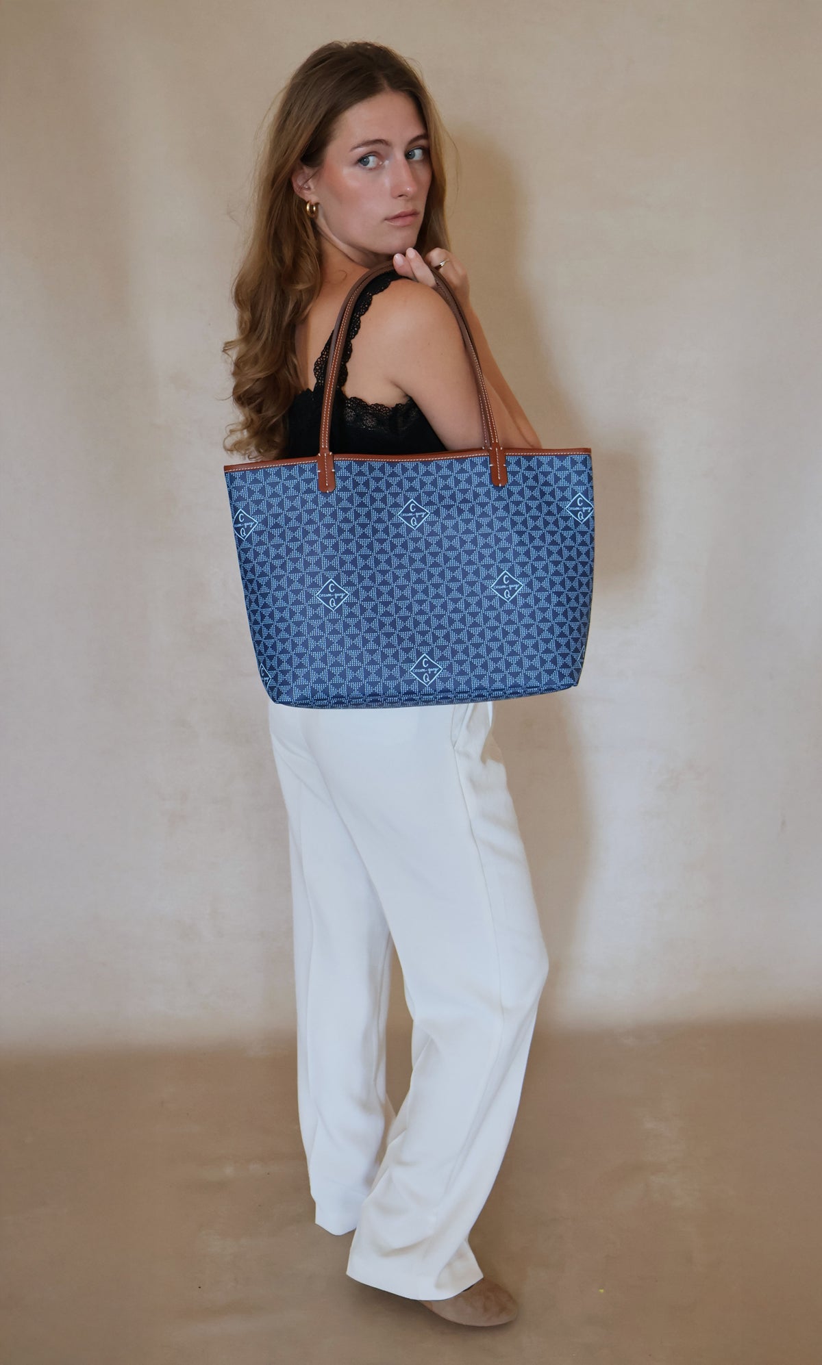 LP Tote (Petite) in Bagru Indigo